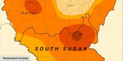 Karte Sudānā klimata